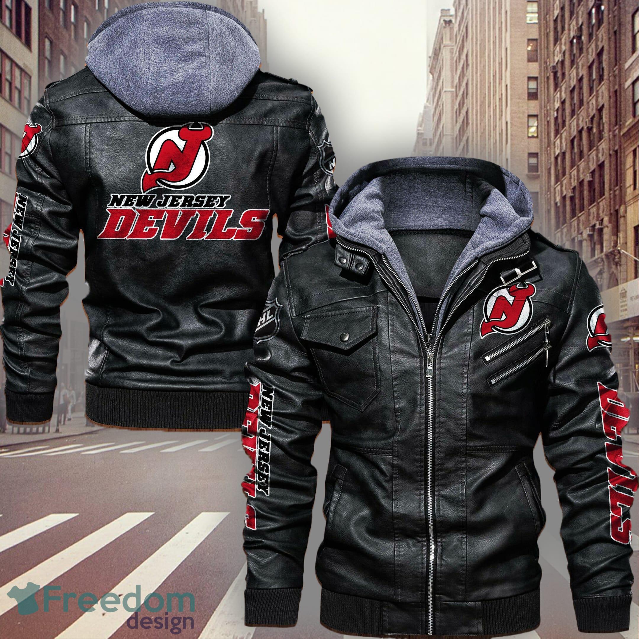 Varsity Bomber New Jersey Devils Leather Jacket