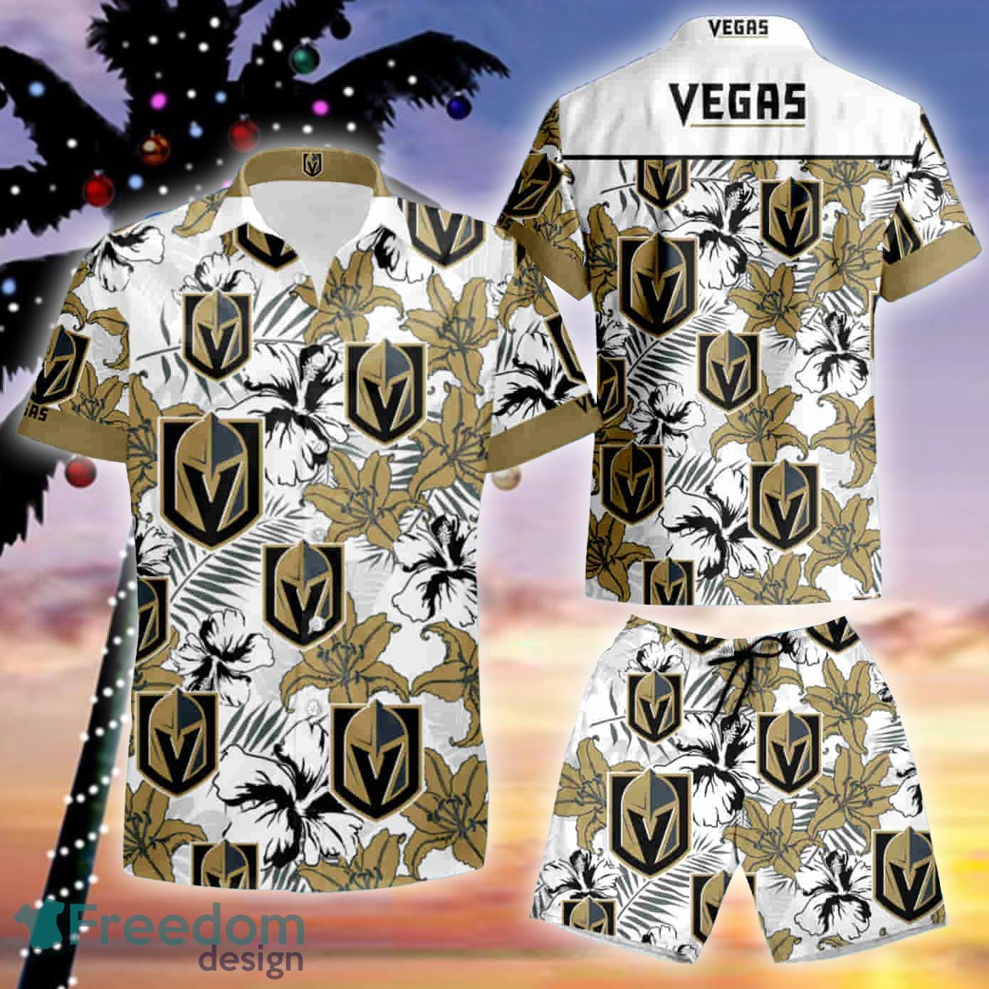 Nhl Vegas Golden Knights Tommy Bahama Hawaiian Shirt And Short Set -  Freedomdesign