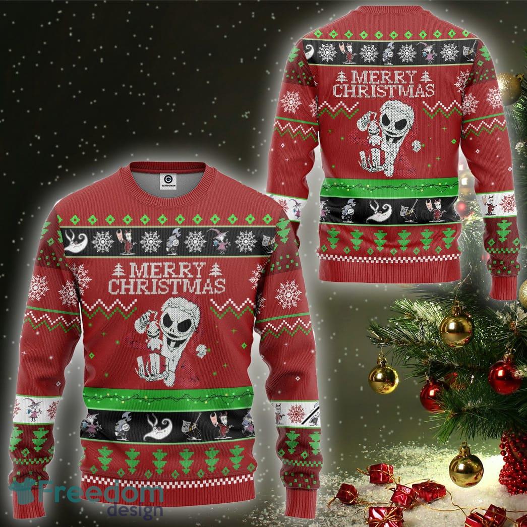 Nightmare Before Jack Skellington Ugly Christmas Sweater Gift For Men Women image Nightmare Before Jack Skellington Ugly Christmas Sweater Gift For Men Women - Nightmare Before Jack Skellington Ugly Christmas Sweater Gift For Men Women_3