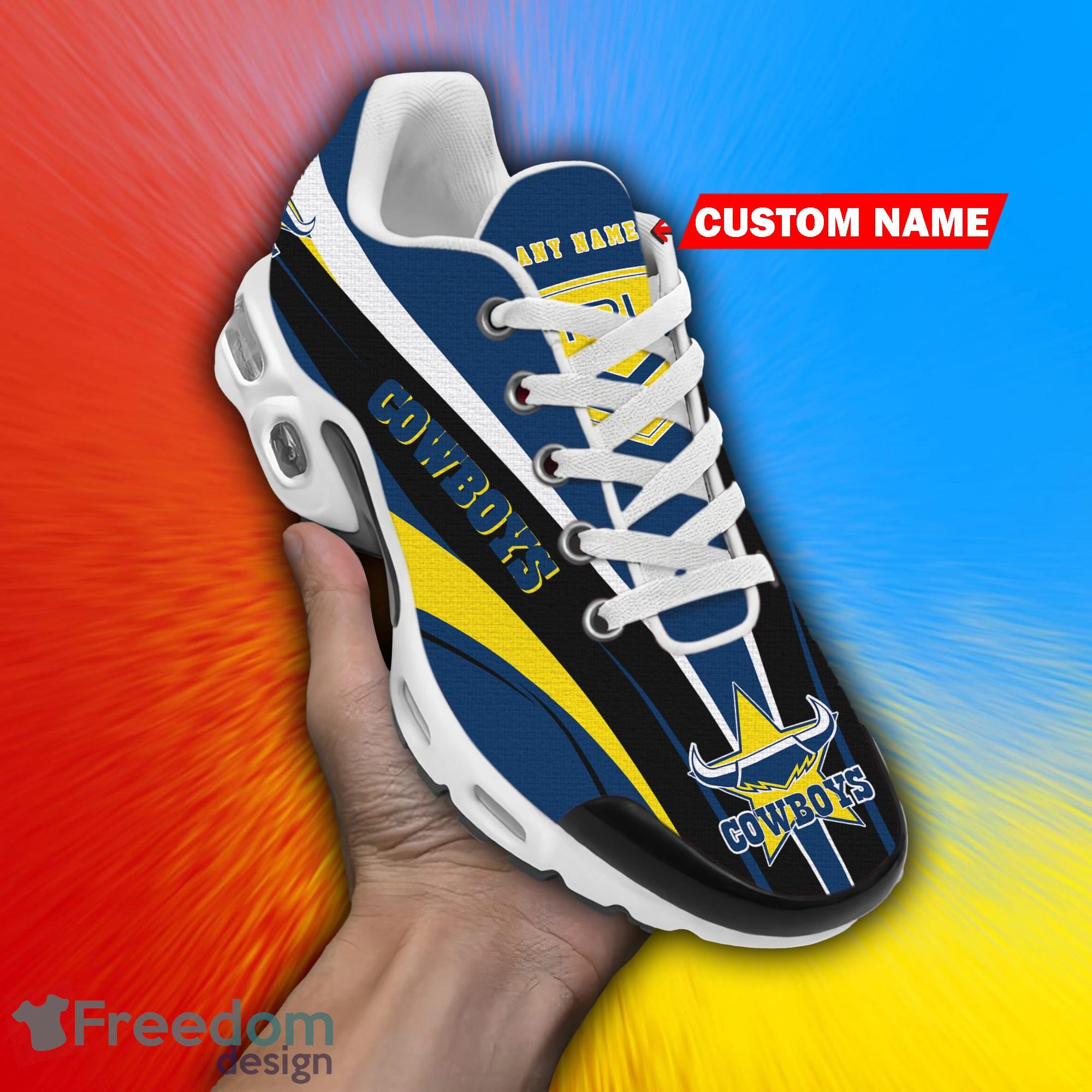 North Queensland Cowboys Customized Name NRL Sneakers Men And