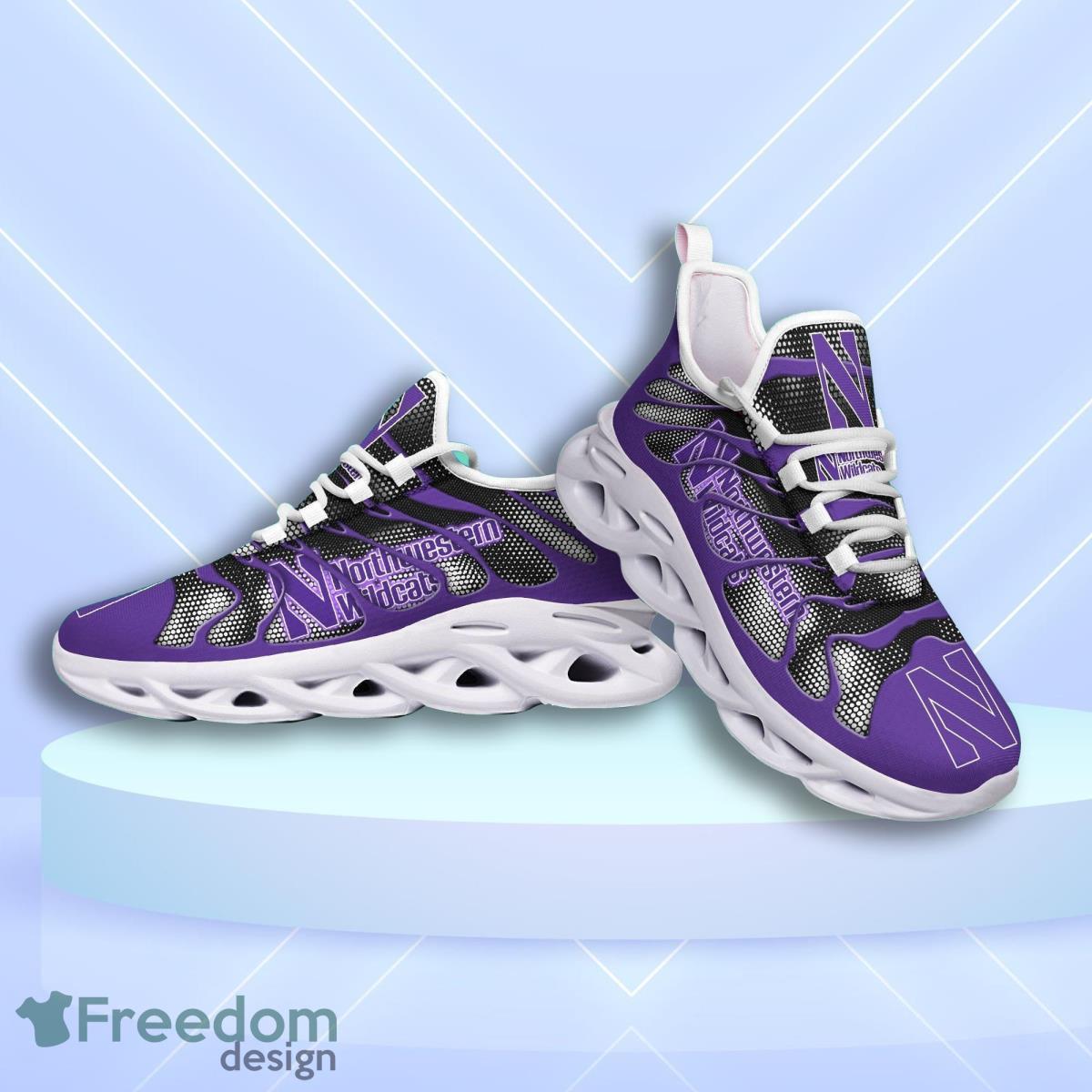 Northwestern Wildcats Logo Hole Background 3D Max Soul Shoes Product Photo 1