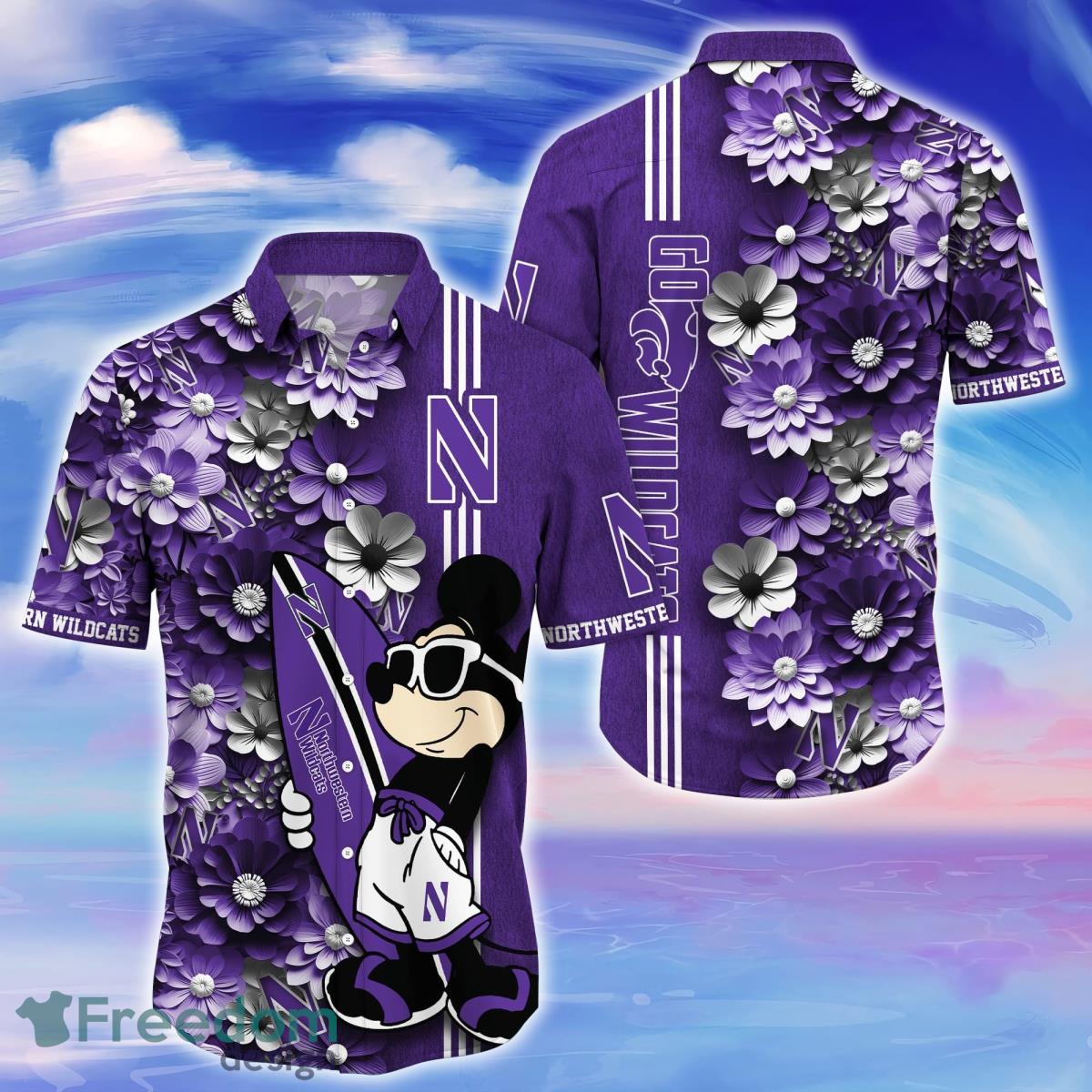 Northwestern Wildcats Trending Hawaiian Shirt Best Gift For Fans Product Photo 1