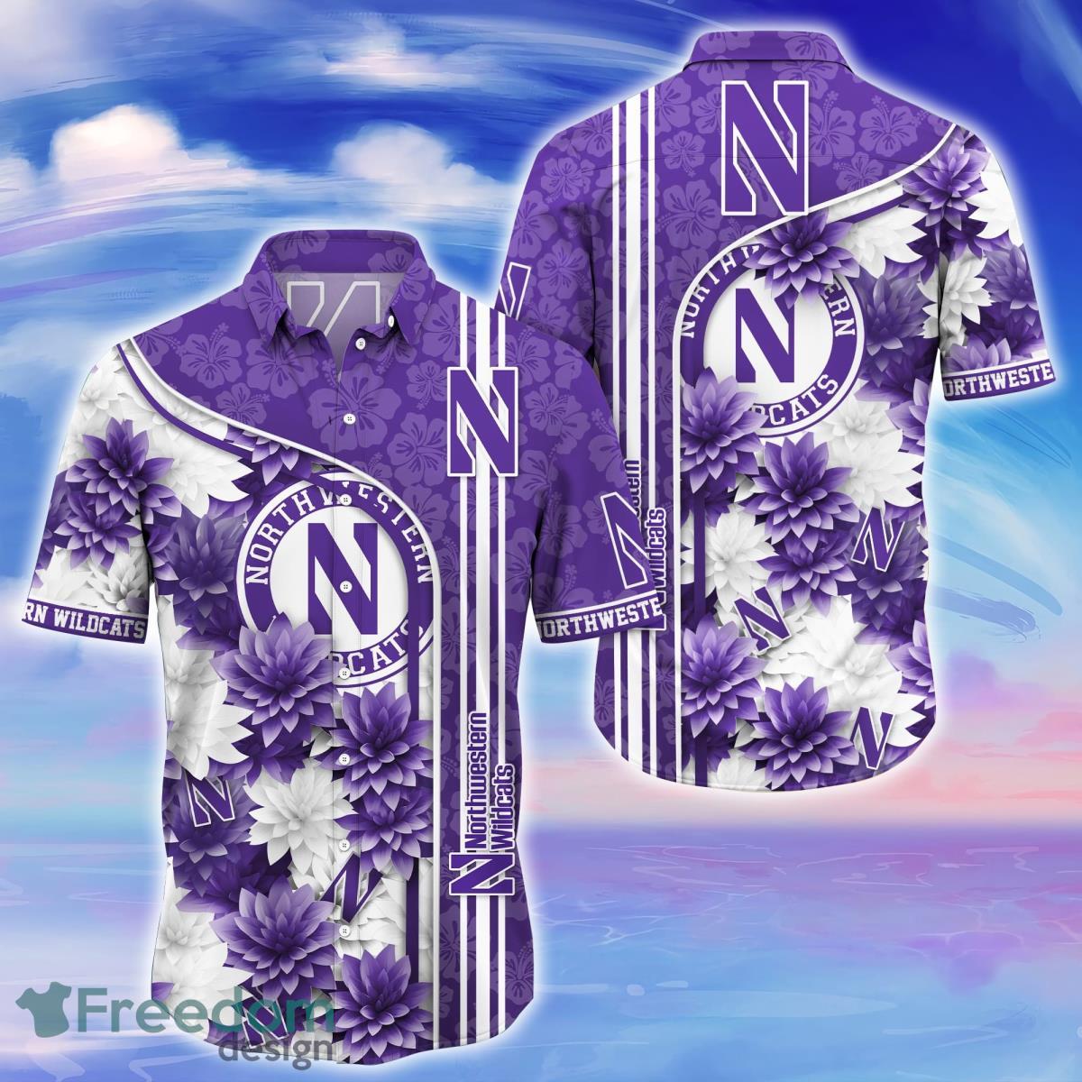 Northwestern Wildcats Trending Hawaiian Shirt For Fans Product Photo 1