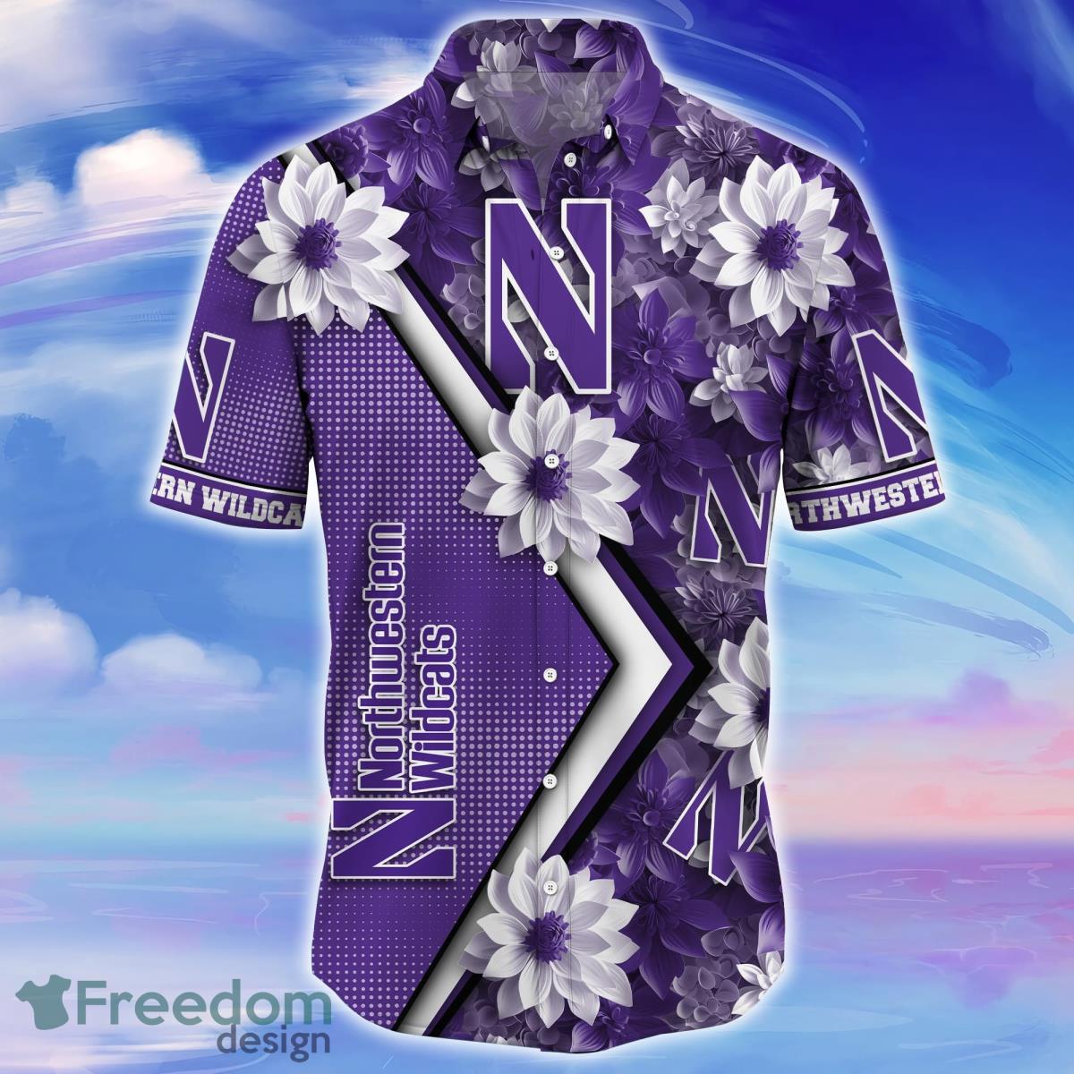 Northwestern Wildcats Trending Hawaiian Shirt Gift For Fans Product Photo 2