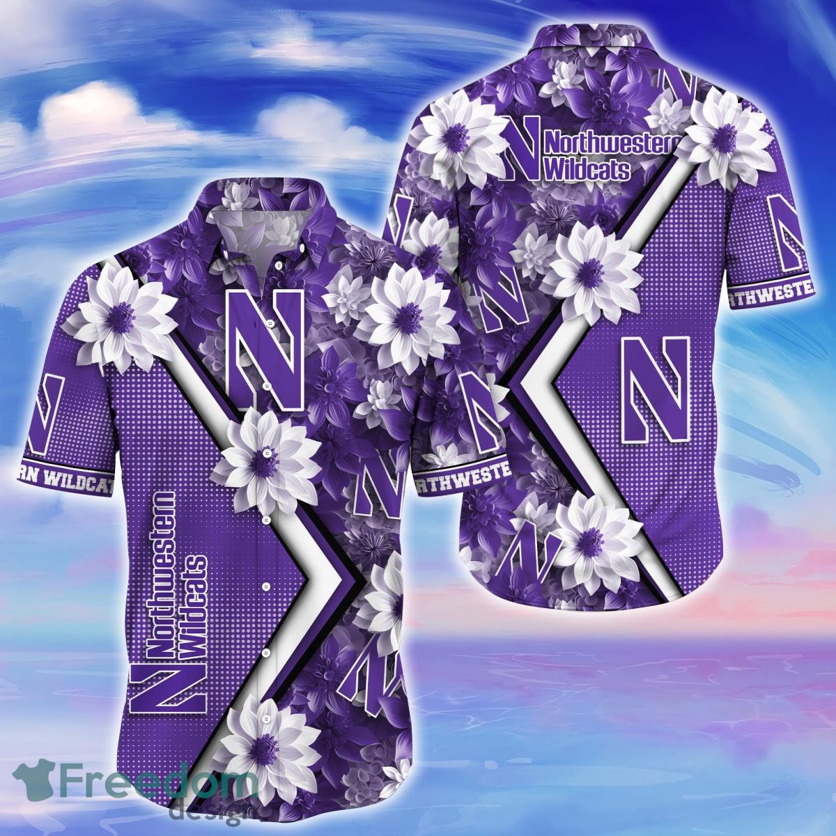 Northwestern Wildcats Trending Hawaiian Shirt Gift For Fans Product Photo 1