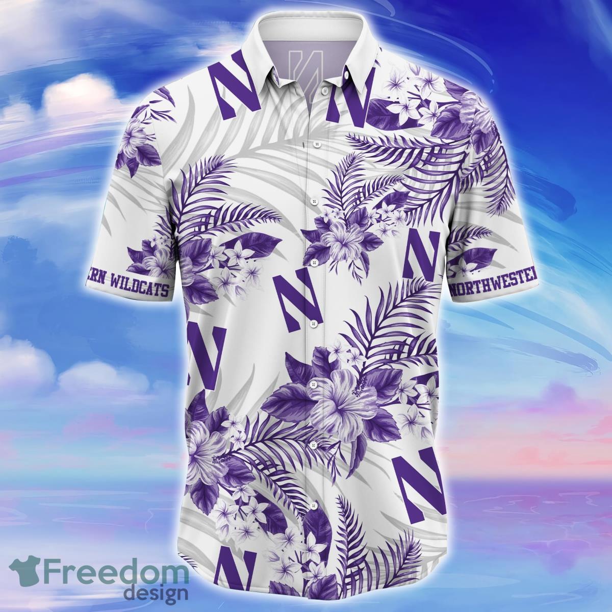 Northwestern Wildcats Trending Hawaiian Shirt Gift For Real Fans Product Photo 2