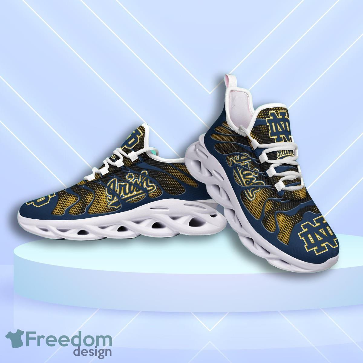 Notre Dame Fighting Irish Logo Hole Background 3D Max Soul Shoes Product Photo 1