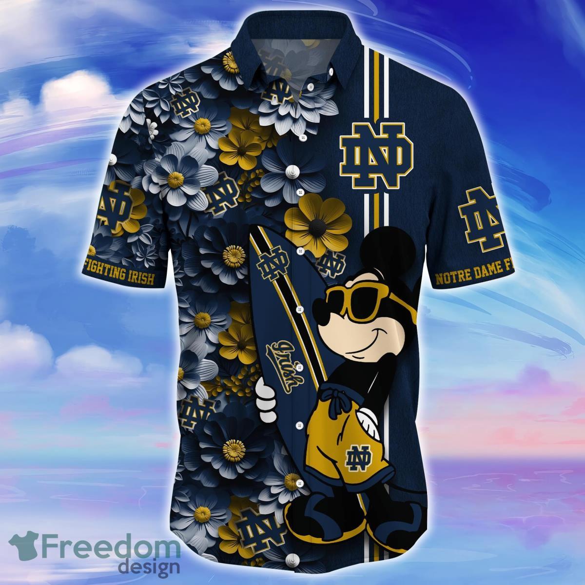 Notre Dame Fighting Irish Trending Hawaiian Shirt Best Gift For Fans -  Freedomdesign