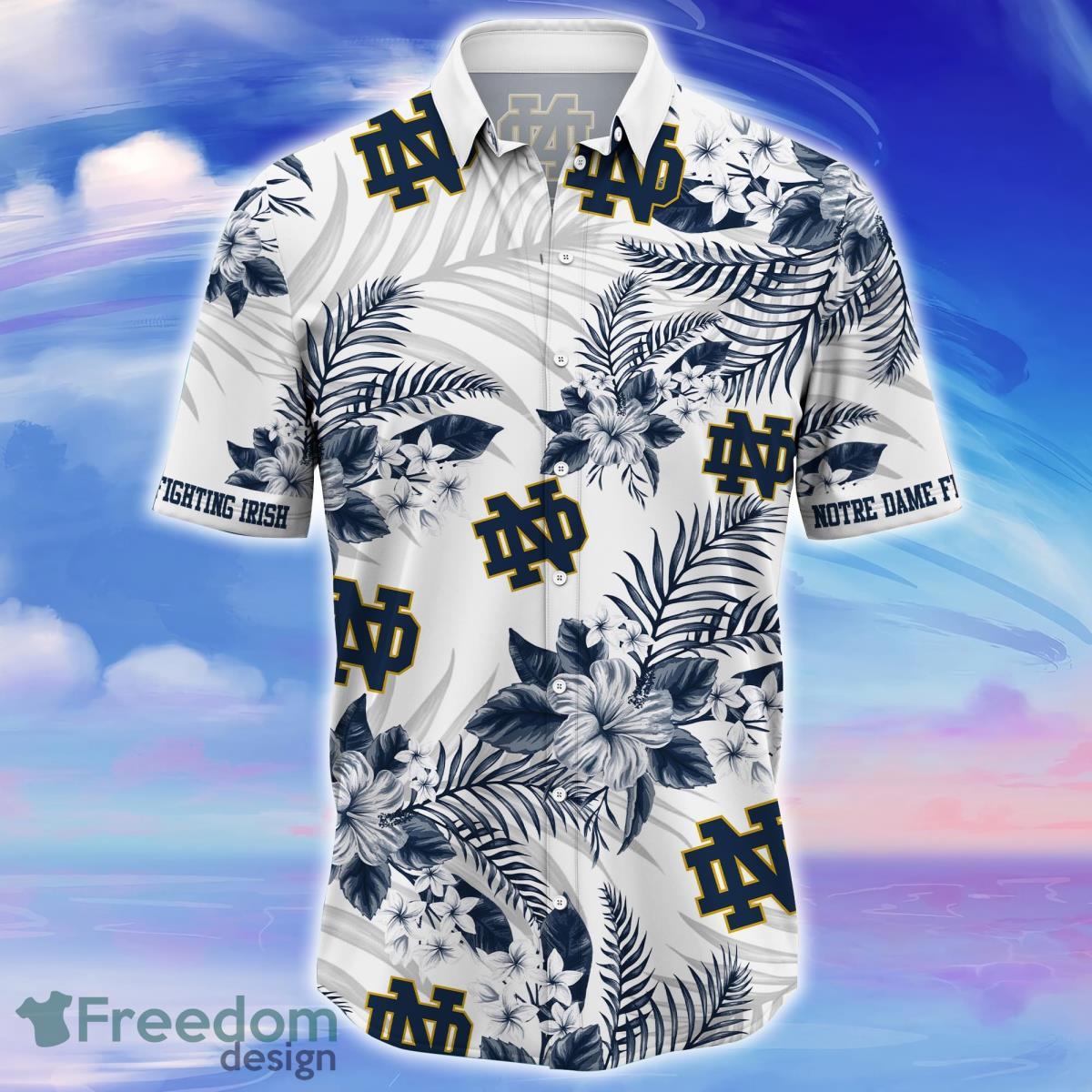 Notre Dame Fighting Irish Trending Hawaiian Shirt Gift For Men Women -  Freedomdesign