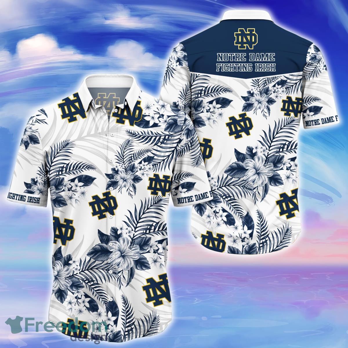 Notre Dame Fighting Irish Trending Hawaiian Shirt Best Gift For Fans -  Freedomdesign