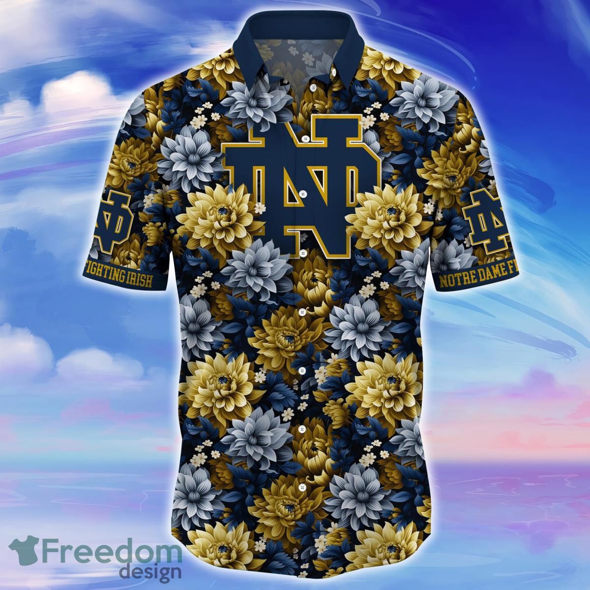 Notre Dame Fighting Irish Trending Hawaiian Shirt Great Gift For Fans Product Photo 2