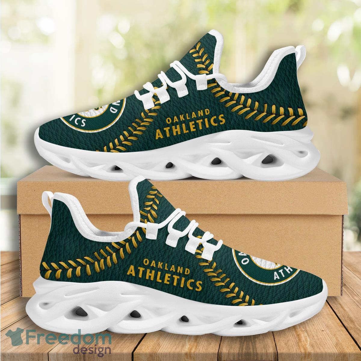 Oakland Athletics Logo Seam Pattern 3D Max Soul Sneaker Product Photo 1