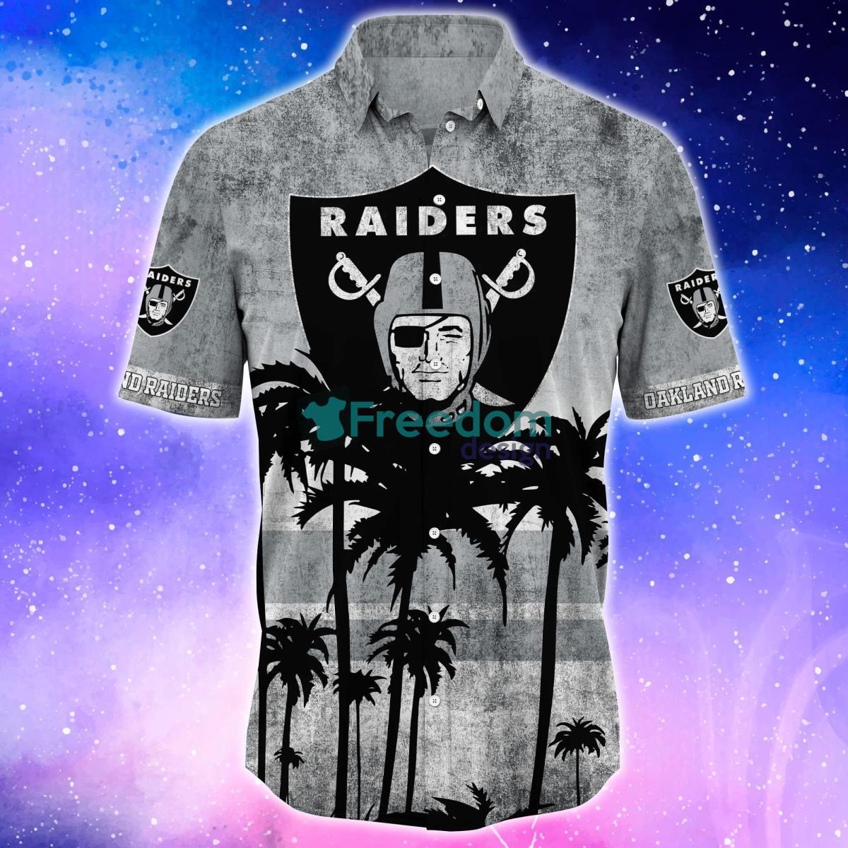 Oakland Raiders Trending Hawaiian Shirt And Shorts For Fans Product Photo 2