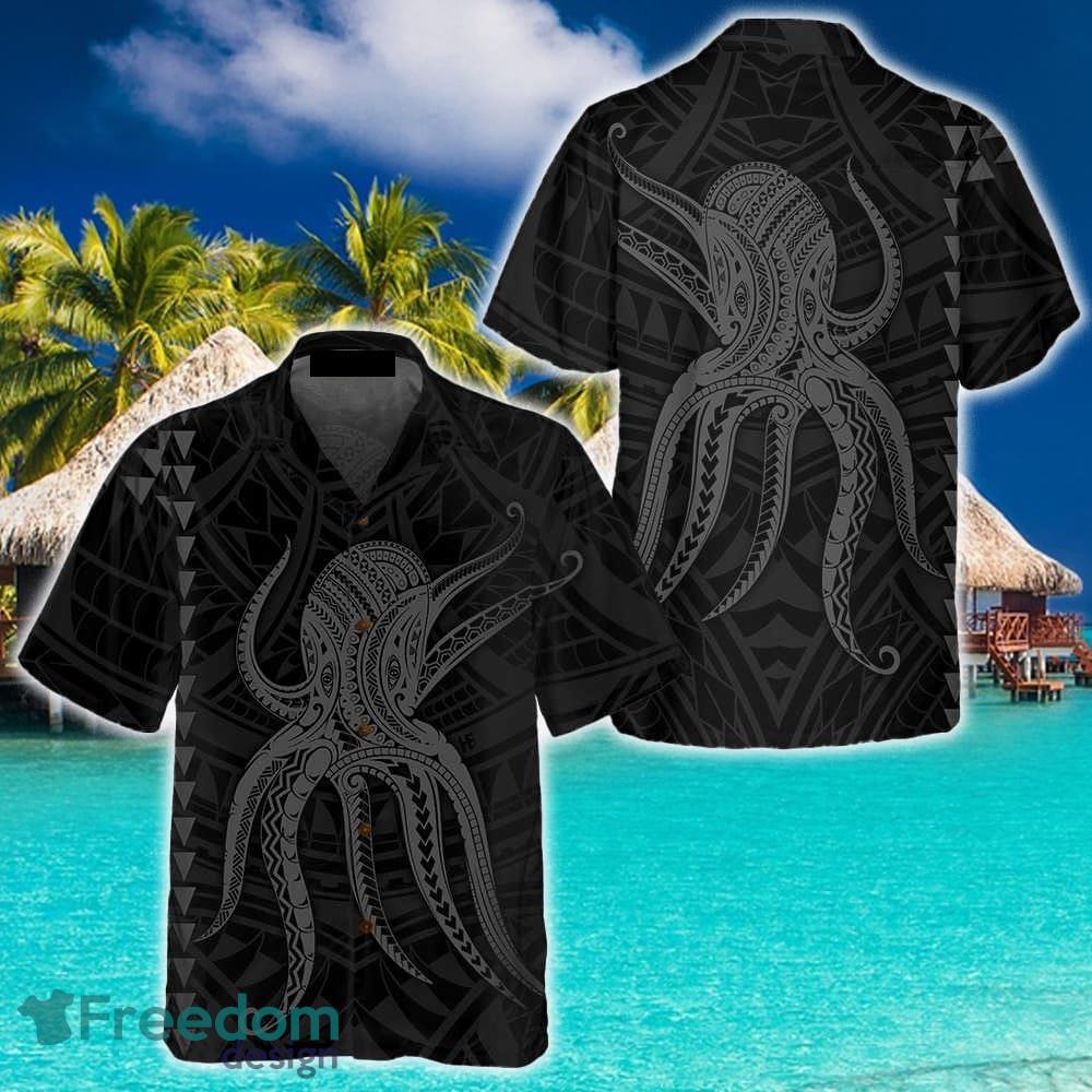 Octopus Pirate Hawaiian Shirt, Cool Pirate Shirt For Adults