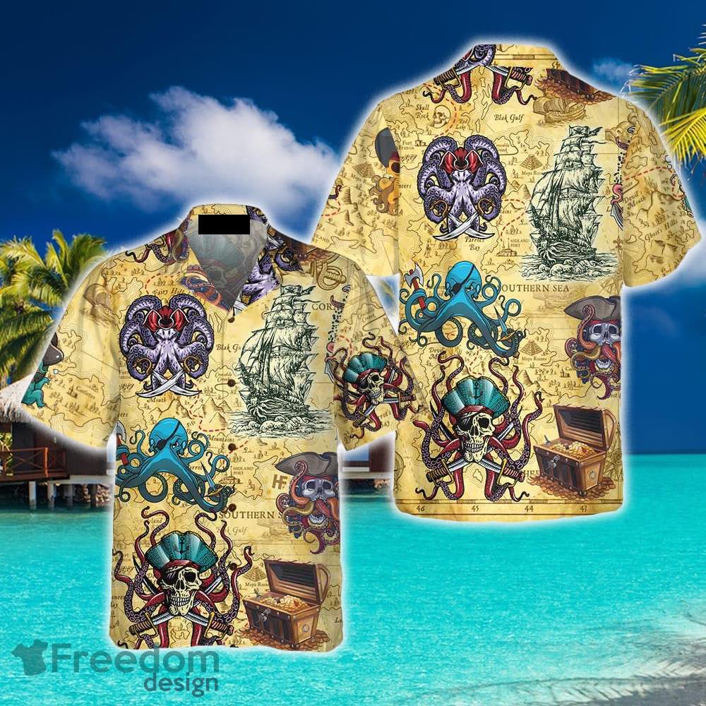 Beach Shirt Buy Pirate Skull Hawaiian Shirt