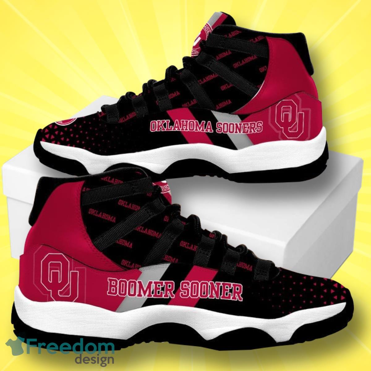 Oklahoma Sooners Football Team Air Jordan 11 Best Sneakers For Men Women Fans Product Photo 1