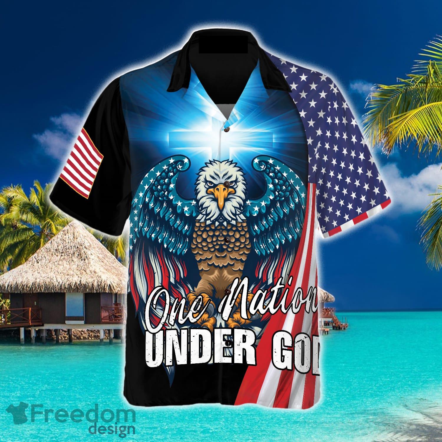 One Nation Under God Baltimore Ravens Tee Design 3D T Shirts For Mens -  Freedomdesign