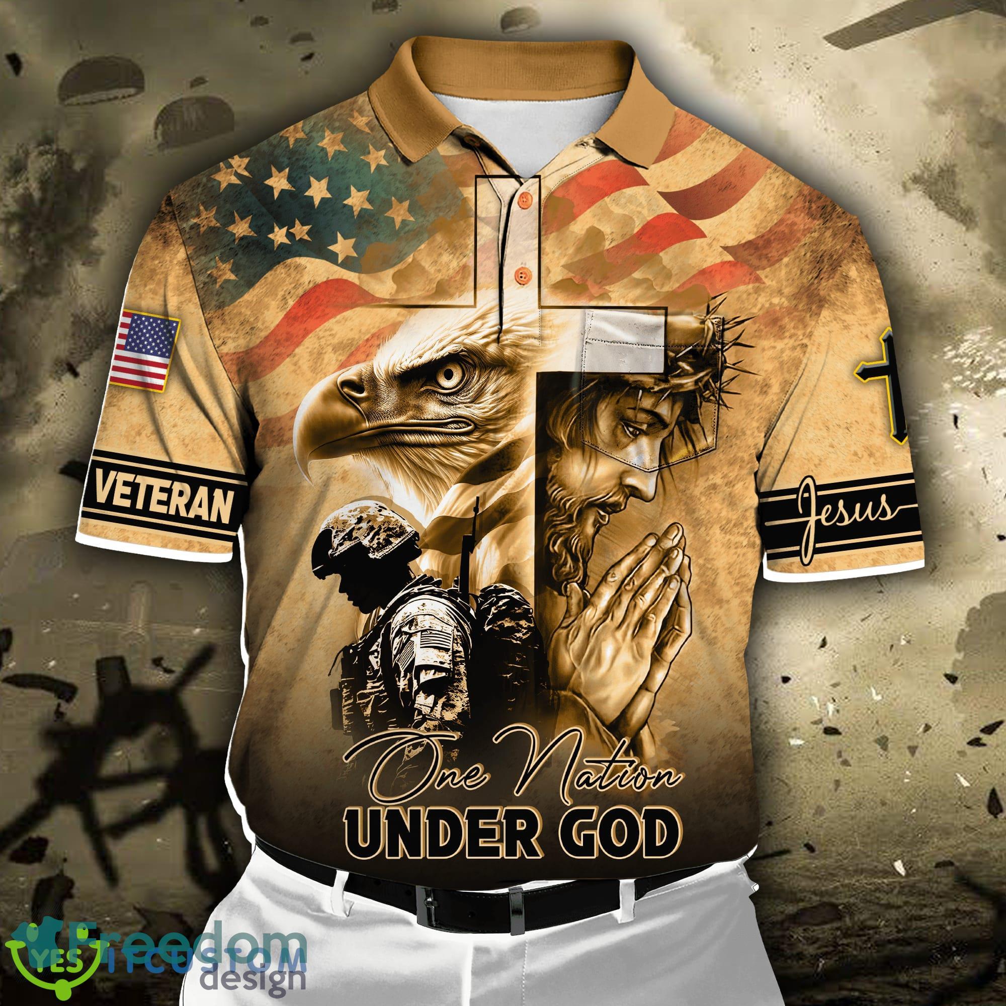 Dallas Cowboys Veteran One Nation Under God 3 D Hoodie