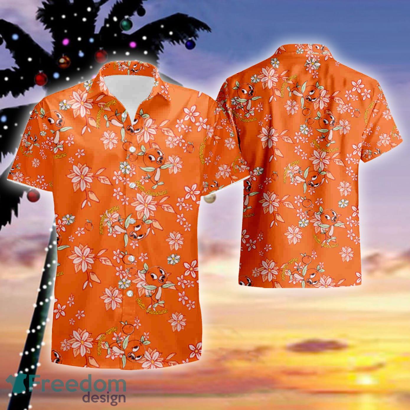 Men's Orange Denver Broncos Floral Woven Button-Up Shirt