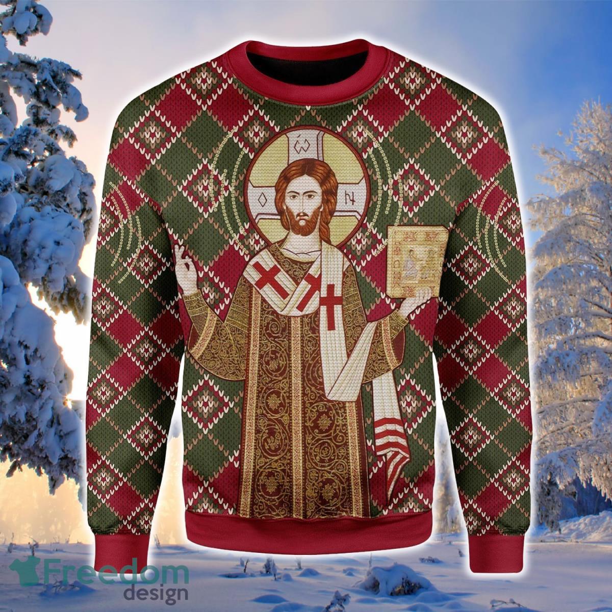 Orthodox Christianity 3D Sweater Ugly Christmas Sweater For Men Women Product Photo 1