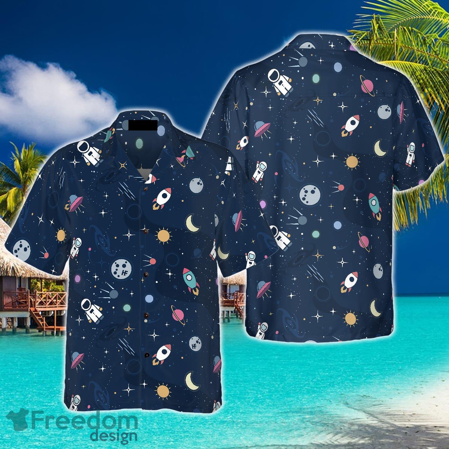 Skull Planet Galaxy Hawaiian Shirt For Men And Women - Freedomdesign