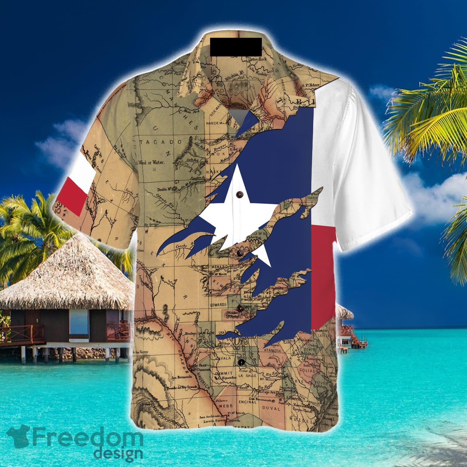 Houston Texans NFL US Flag Aloha Tropical Hawaiian Shirt And Shorts -  Freedomdesign