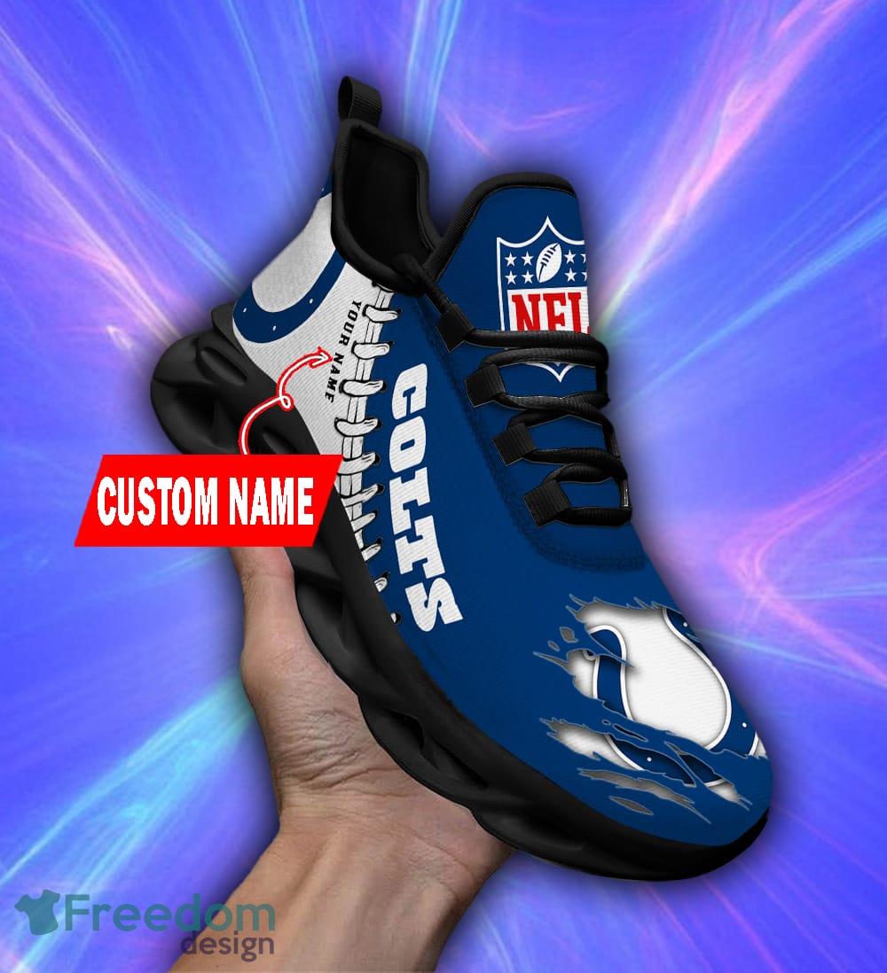 Personalized Name Indianapolis Colts NFL Chunky Sneakers Fans Max Soul  Shoes - Freedomdesign