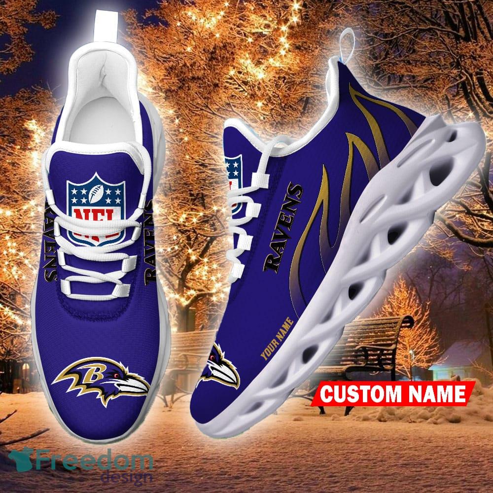 Baltimore Ravens Personalized NFL Max Soul Shoes Style Gift Fans