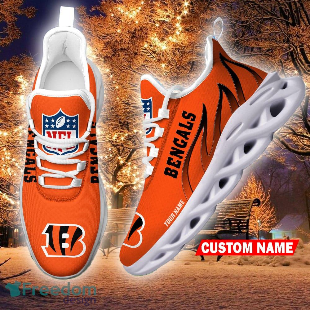 Cincinnati Bengals NFL Custom Name Angle Wings Max Soul Shoes For