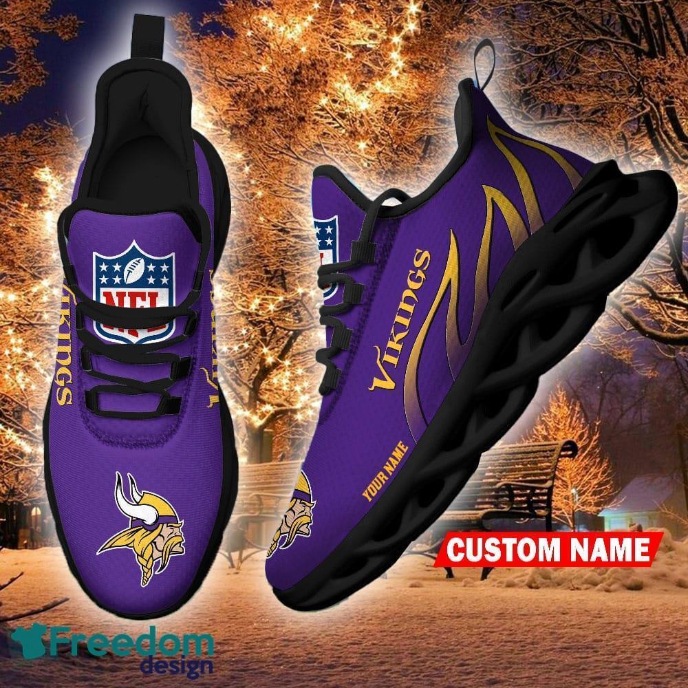 NFL Minnesota Vikings Logo Flame Pattern 3D Hoodie Pullover Print Custom  Name - Freedomdesign