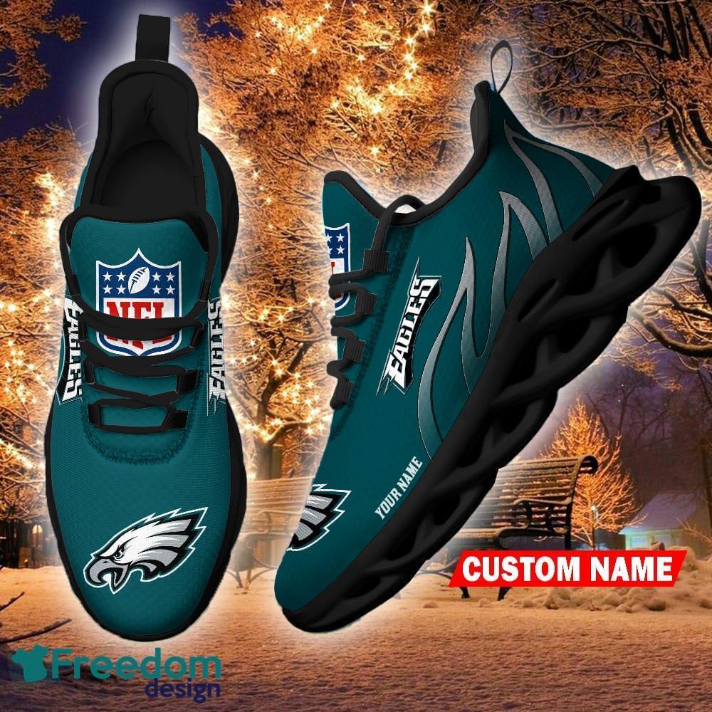Personalized Name NFL Philadelphia Eagles Flame Logo Max Soul