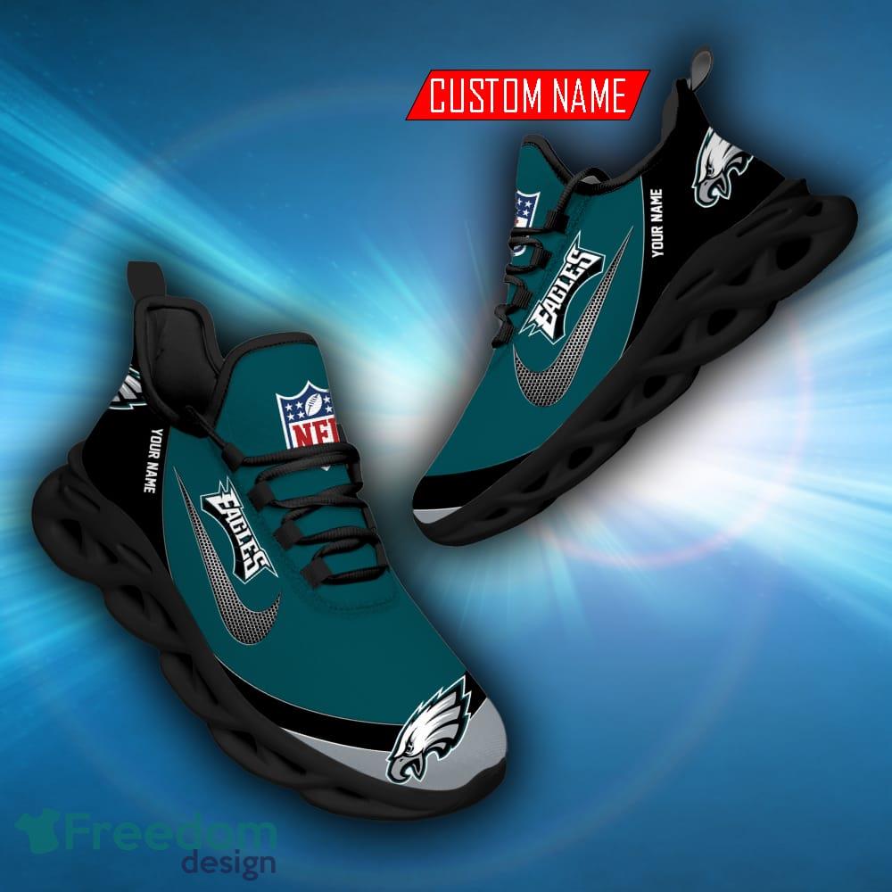 Philadelphia Eagles Max Soul Sneakers Custom Name Running Shoes For Fans -  Freedomdesign