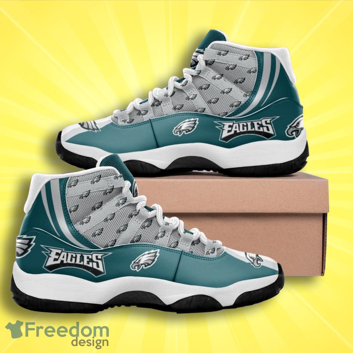 Philadelphia Eagles Football Team Air Jordan 11 Best Sneakers For Men Women Fans Product Photo 1