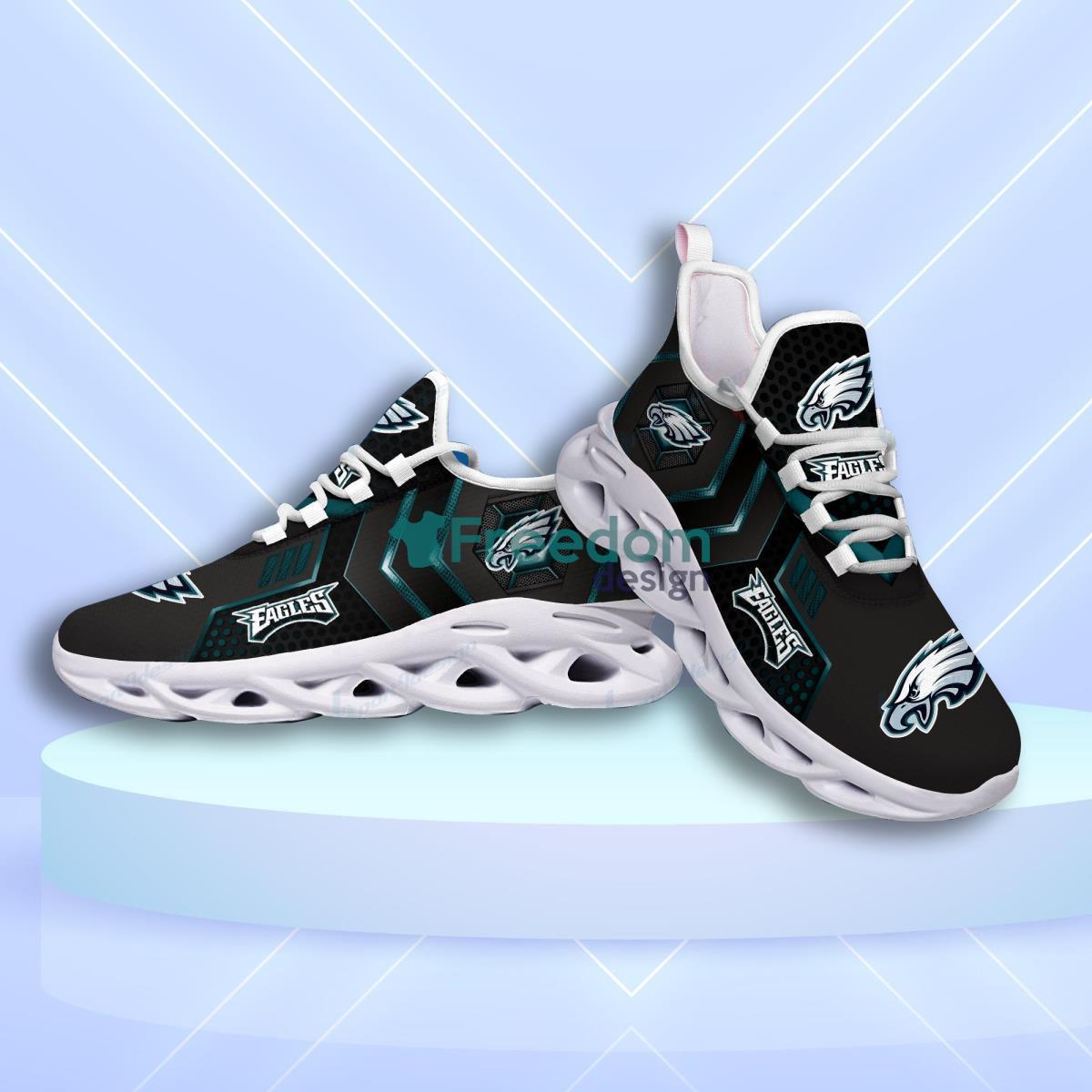 Philadelphia Eagles Logo Curve Line Running Sneaker Max Soul Shoes Gift For  Men And Women - Banantees