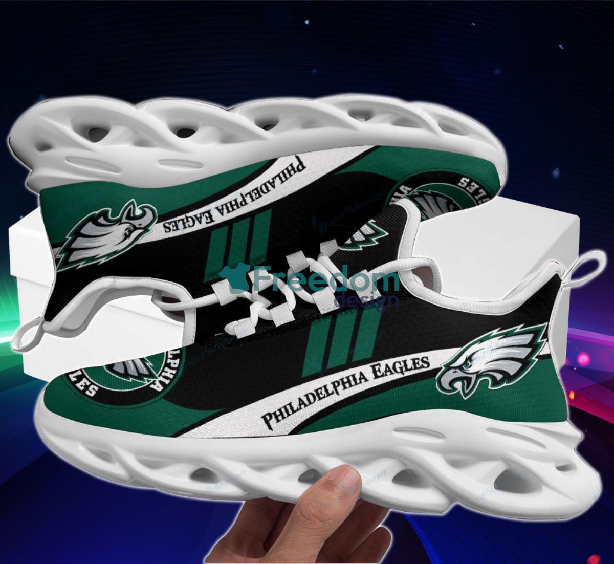 Philadelphia Eagles NFL Clunky Sneakers Max Soul Shoes - Growkoc