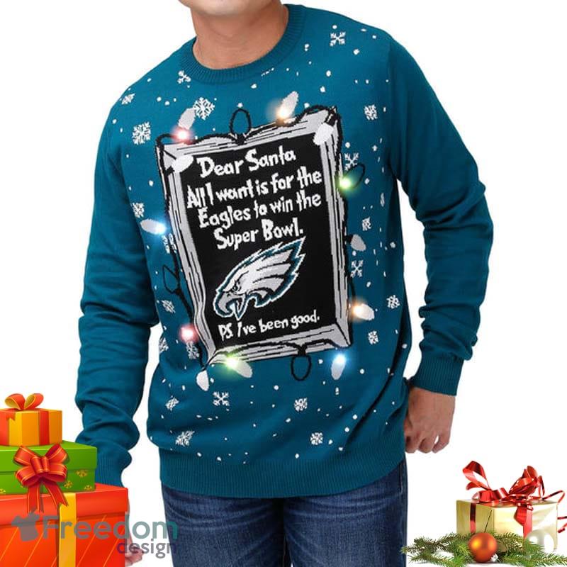 men's eagles christmas sweater