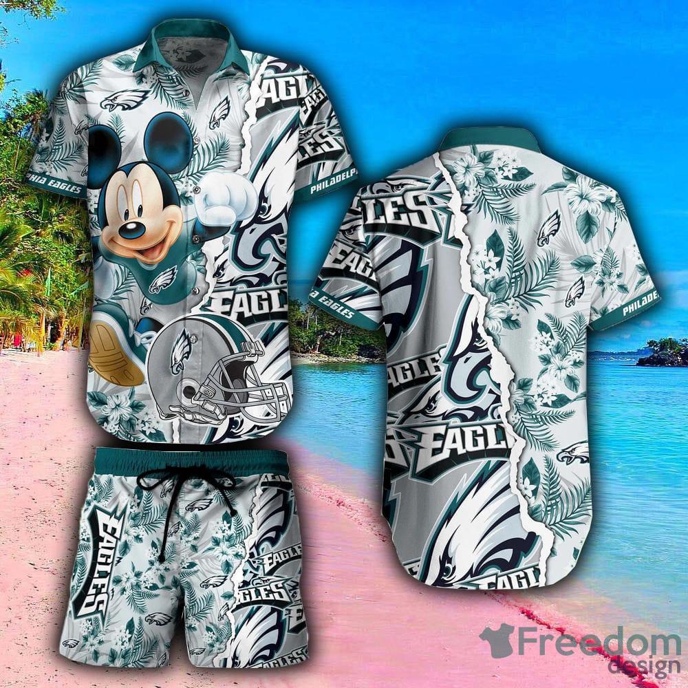 Philadelphia Eagles NFL Logo Combo Hawaiian Shirt And Short Summer For Men  Women - Freedomdesign