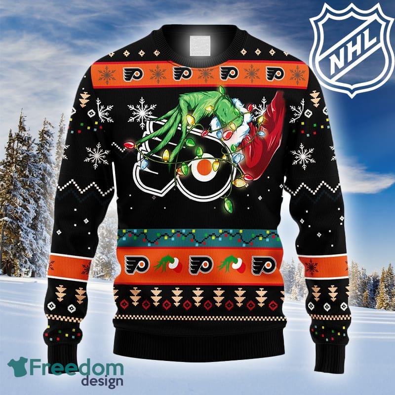 NHL Philadelphia Flyers Grinch And Scooby-Doo Funny Christmas Gift Ugly  Christmas Sweater - Freedomdesign