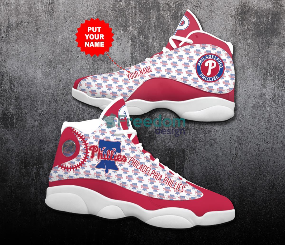 Philadelphia Phillies Football Team Custom Name Air Jordan 13 Shoes Product Photo 1