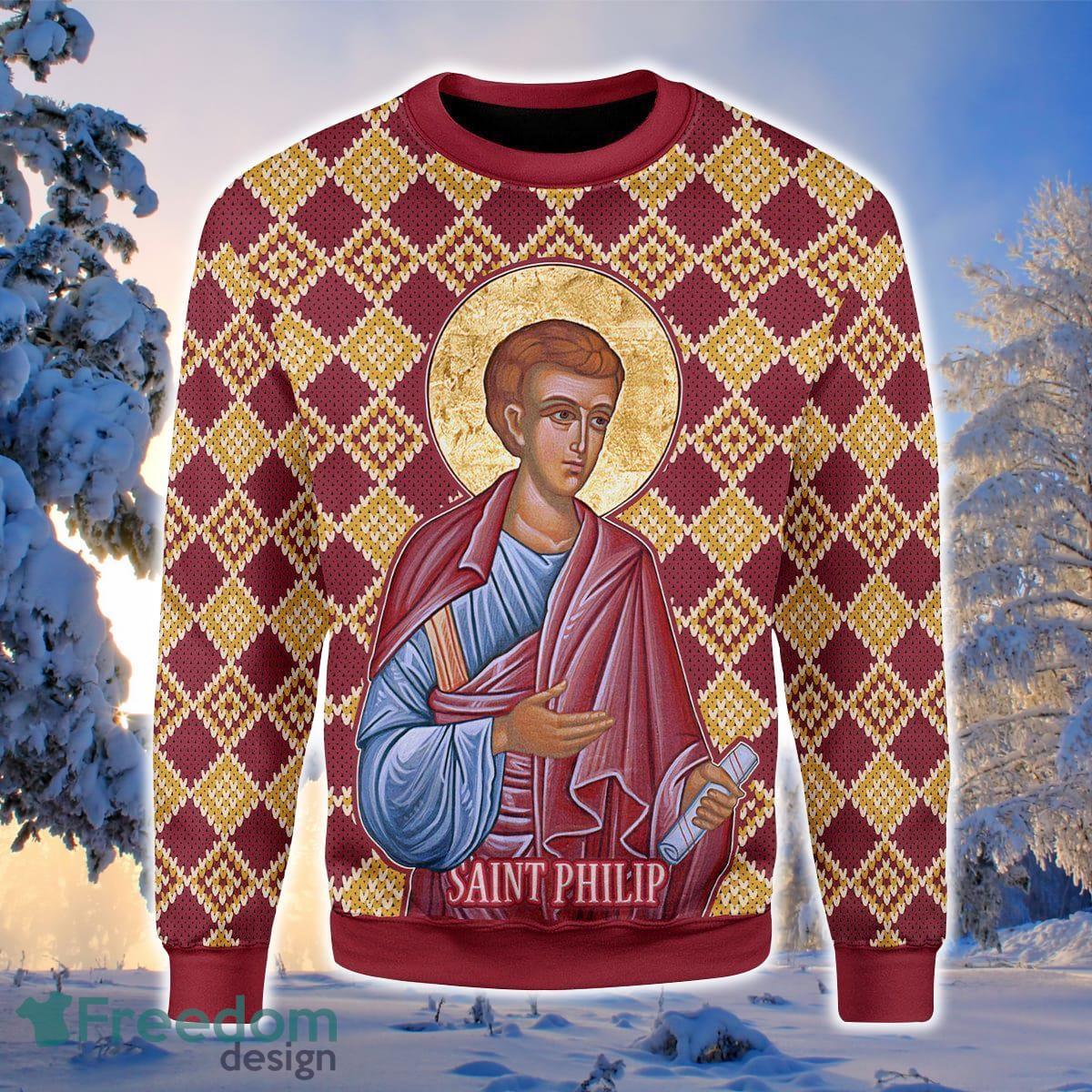 Philip The Apostle 3D Sweater Ugly Christmas Sweater For Men Women Product Photo 1