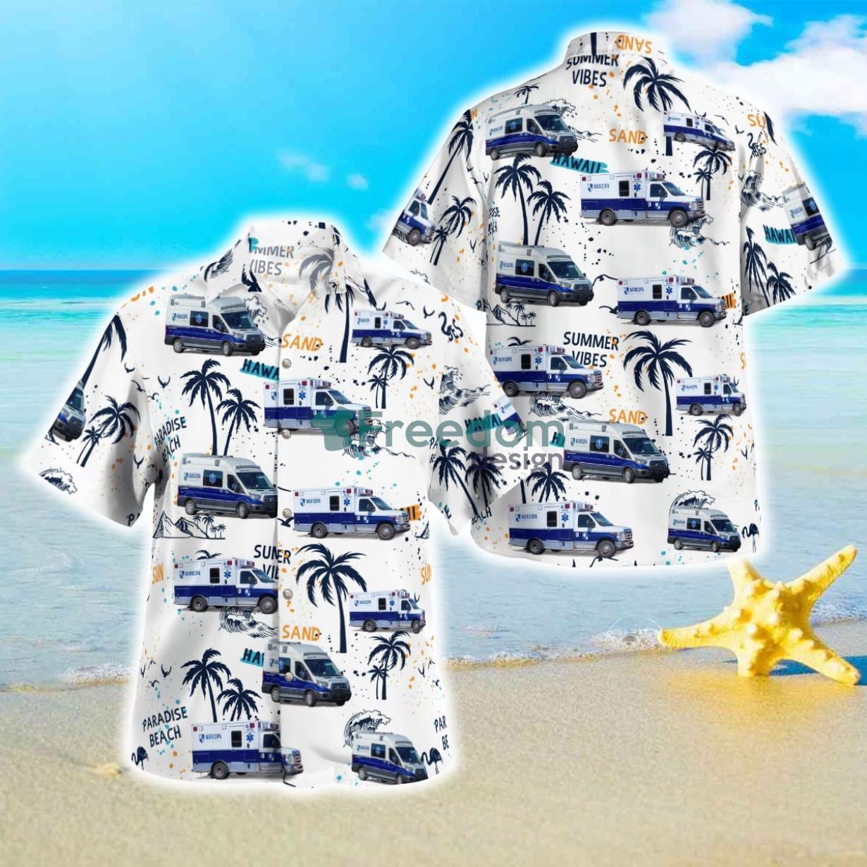 Phoenix, Arizona, Maricopa Ambulance Hawaiian Shirt Best Style For Men Women Product Photo 1