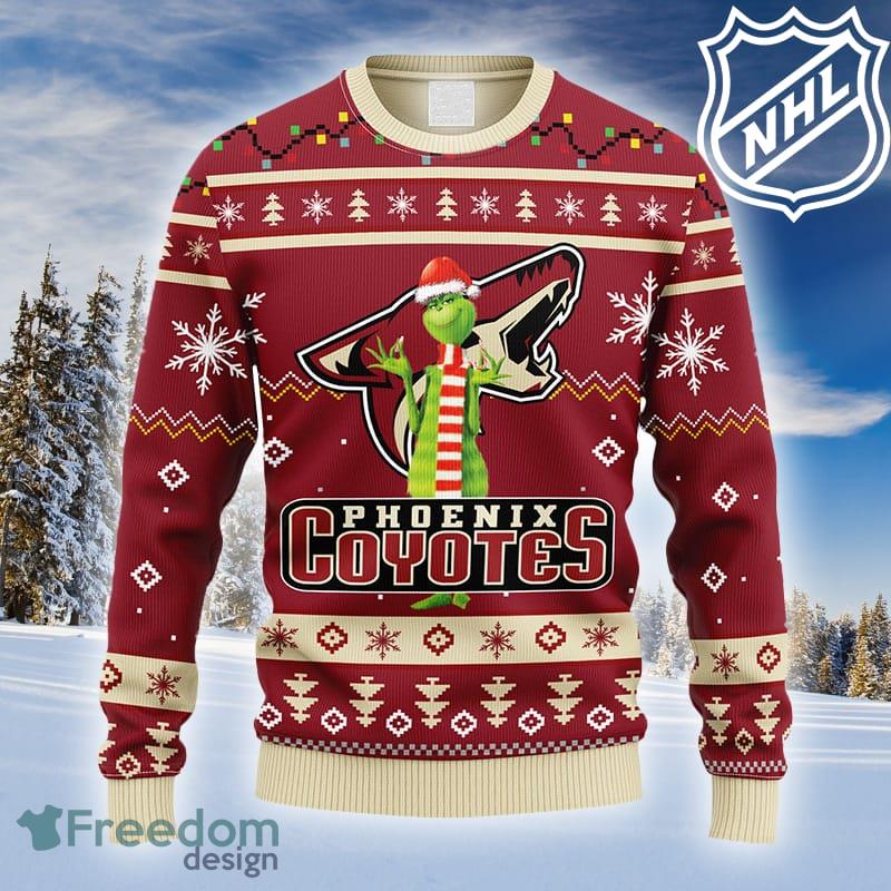 Christmas Gift NHL Phoenix Coyotes Cute 12 Grinch Face Xmas Day