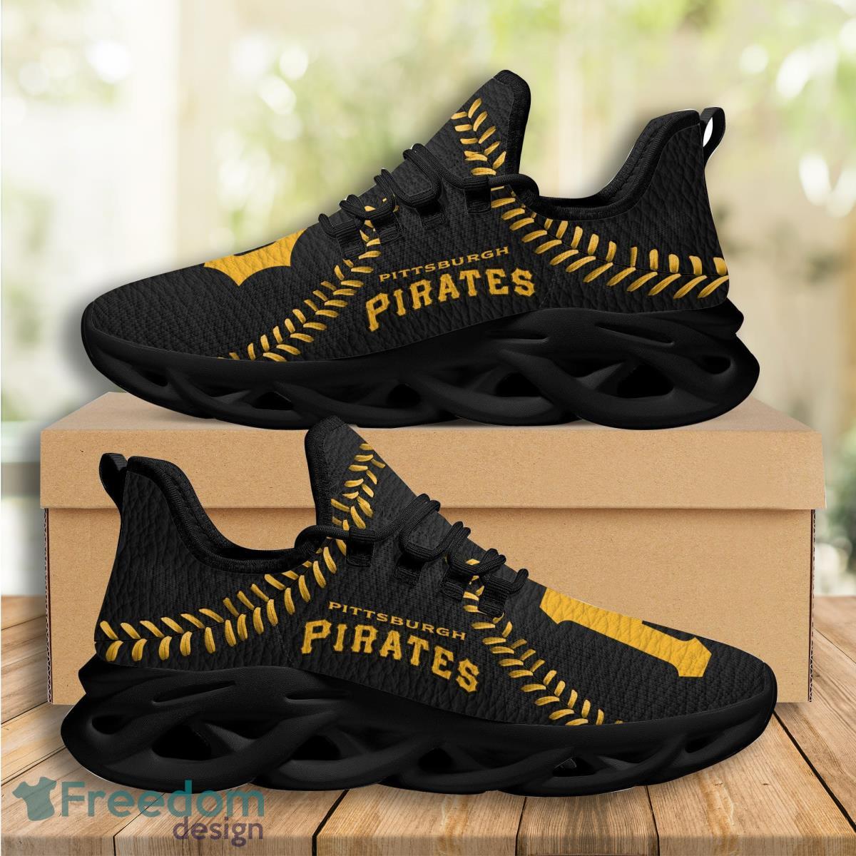 Pittsburgh Pirates Logo Seam Pattern 3D Max Soul Sneaker Product Photo 2