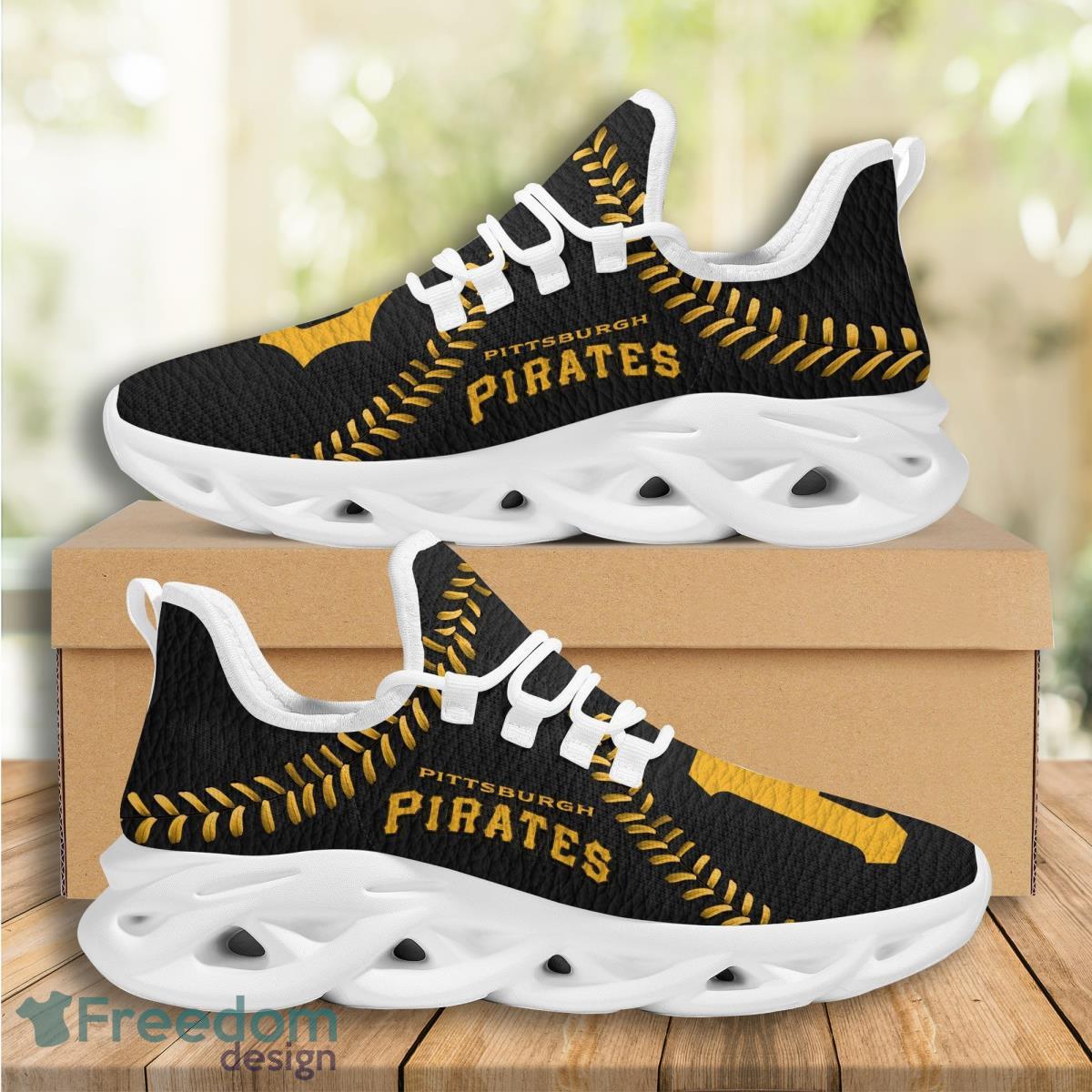 Pittsburgh Pirates Logo Seam Pattern 3D Max Soul Sneaker Product Photo 1