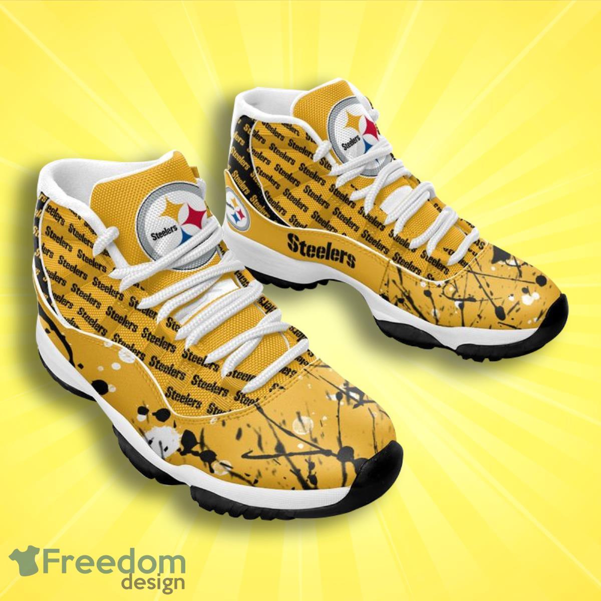 Pittsburgh Steelers Football Team Air Jordan 11 Best Sneakers For Real Fans Product Photo 2