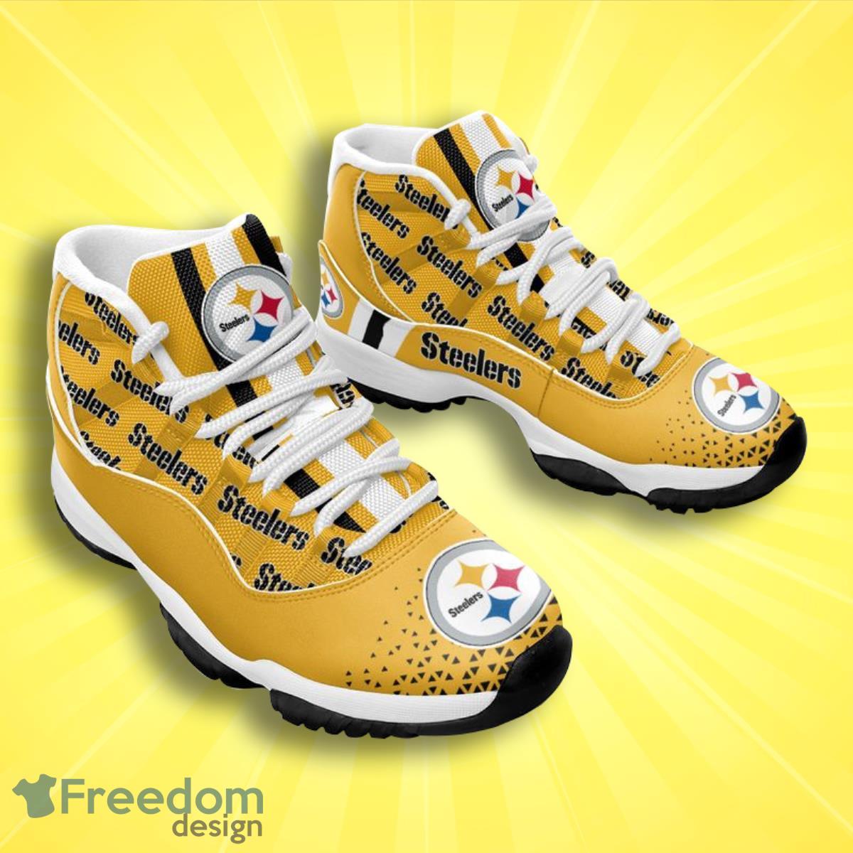 Pittsburgh Steelers Football Team Air Jordan 11 Great Sneakers For