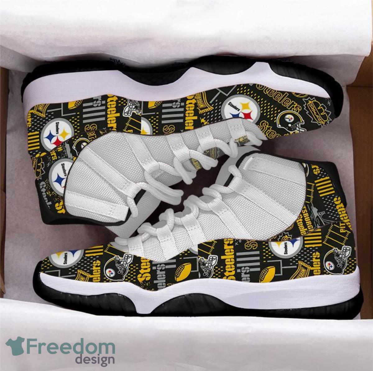 Pittsburgh Steelers Football Team Air Jordan 11 Sneakers For Men Women Fans  - Freedomdesign