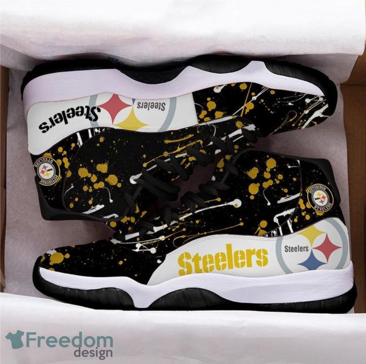 Pittsburgh Steelers Football Team Air Jordan 11 Sneakers For Men Women Fans  - Freedomdesign