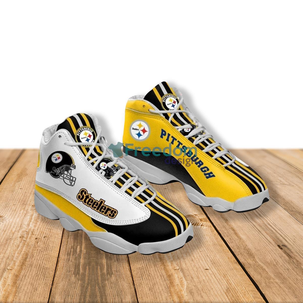 Pittsburgh Steelers Football Team Air Jordan 13 Shoes For Fans Product Photo 1