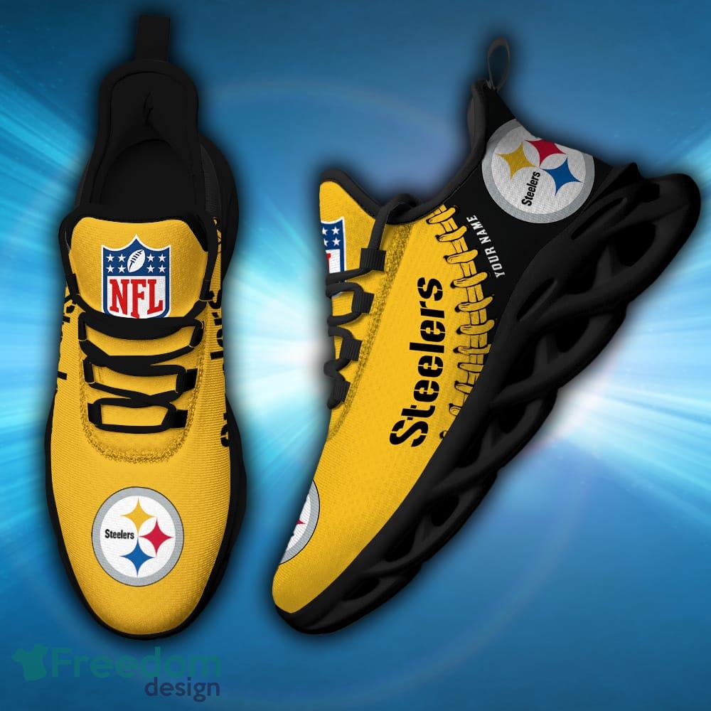 Pittsburgh Steelers Custom Name Sneakers Max Soul Shoes Sport